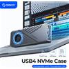 Orico Custodia ORICO USB4 40 Gbps Custodia NVME PCIe4.0 da 8 TB (alluminio), Thunderbolt 3/4 compatibile per mac mini iMac