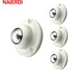 NAIERDI 4/8/12 Confezioni Ruote girevoli universali 360 ° Ruote autoadesive a rotazione Rulli per mobili resistenti da 100 kg