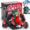 Sougayilang Mulinello da pesca spinning Sougayilang Rapporto di trasmissione 5.2:1 1000-5000 Max Drag 8kg Mulinello da spinning Pesca d'acqua dolce per lo strumento di pesca alla spigola