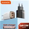 Toocki 33W GaN Caricatore USB C Display digitale Caricatore di tipo C a ricarica rapida per iPhone 15 14 13 12 Samsung Galaxy S23 S22 Xiaomi