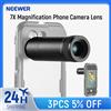 NEEWER Teleobiettivo HD per fotocamera del telefono Attacco obiettivo con ingrandimento 7X con filettatura da 17 mm, 15 elementi 12 gruppi