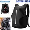 SOYAVISION Zaino da moto impermeabile Sport all'aria aperta Moto Biker Ciclismo Casco da equitazione Zaino Borsa per laptop da viaggio d'affari riflettente