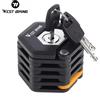 WEST BIKING Lucchetto pieghevole per bicicletta Lucchetto di sicurezza antifurto portatile in acciaio legato Lucchetto per bici elettrica per moto Accessori per bici da strada MTB