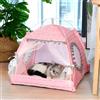 booteely Tenda per gatti con fiori spezzati Tenda semi chiusa per celebrità Internet Nido universale per tutte le stagioni Forniture per animali domestici Nido estivo per cani e gatti