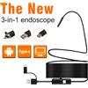 AEVYVKV 3.9/5.5/7.0/8mm 1080P 3in1 Singola Doppia Lente Strumento di Ispezione Endoscopico Macchina Fotografica Piping Endoscopio Per Android Mobile Smartphone Auto