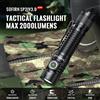 Sofirn Nuova Torcia LED Tattica SOFIRN SP31 V3.0 con Doppio Interruttore, USB-C, Ricaricabile 18650, Indicatore di Carica, 6000K 5000K