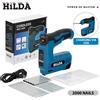 HILDA USBElectric 2-in-1 Pistola sparachiodi ad aria Mobili Pistola pneumatica Telaio in legno Cucitrice Utensile pneumatico Utensili elettrici con graffette da 2000 pezzi
