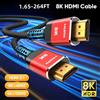 CYANMI Cavo HDMI 2.1 8K Cavo HDMI ad altissima velocità 48Gbps 4k120 144Hz 8k60Hz HDR10 + HDCP2.3 Compatibile per Mac RTX4090 PC HDTV PS5