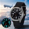 BERNY Orologio automatico da uomo in titanio pieno con rivestimento AR in zaffiro 10Bar Orologio da polso da uomo super luminoso Orologi sportivi da uomo per aviazione
