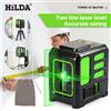 HILDA Livello Laser Verde 2 Linee Livello Ip55 15M Autolivellante Croce Orizzontale e Verticale Strumenti di Misura Super Potenti