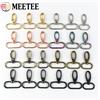 Meetee 5/10/20 pz 20/26/32/38mm girevole chiusura a moschettone borsa in metallo fibbia cinturino gancio in tessuto portachiavi fibbie a grilletto accessorio per cucire fai da te