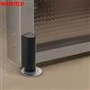 NAIERDI Fermaporta magnetico Fermaporta per carichi pesanti in acciaio inossidabile Nero Fermaporta con aspirazione per porta senza chiodi Hardware per porta