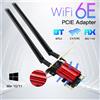 fenvi Wifi 6E AX210 PCIE Adattatore Wifi 5400Mbps Scheda di rete Ethernet wireless BT 5.3 2.4G/5G/6GHz Dual Band 802.11AX/AC per Win 10 11