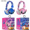 BEAST KINGDOM Cuffie Bluetooth AH-906 Stitch, auricolari wireless carini AH-906, suono HIFI, cuffie pieghevoli con microfono, regalo per bambini, anime, cartoni animati