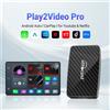 OTTOCAST Play2Video Pro Wireless CarPlay Wireless Android Auto Adattatore per Youtube Netflix IPTV Accessori auto per Kia Toyota