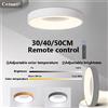 CETANT Lampada da Soffitto LED 30/40/50CM con Telecomando, Temperatura di Colore e Luminosità Regolabili, per Camera da Letto, Soggiorno, Hotel, Illuminazione Interna