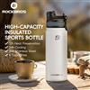 ROCKBROS bottiglia d'acqua termica da 1 litro borraccia sportiva antiscivolo in acciaio inossidabile 304 tazza termica fredda e calda attrezzatura per escursioni in bicicletta