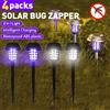 JOYINLED Zapper solare per insetti 2/4 pezzi impermeabile, zapper per zanzare per esterni, lampada repellente per zanzare per illuminazione per uso interno ed esterno giardino patio