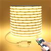 Lcamaw Striscia LED COB 5V ad Alta Densità RA90 320 LED Bianco Caldo Naturale Freddo Nastro Flessibile Luce Lineare Dimmerabile USB LED TV