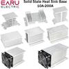 EARU Modulo relè a stato solido monofase/trifase EARU 10A-200A, nuovo, con dissipatore di calore SSR DA AA DD, alette in alluminio, montaggio su guida DIN.