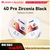LODDEN Zirconia Block 4D PRO disco multistrato in Zirconia 98mm sistema aperto a 8 strati Vita 16 colori per materiale da laboratorio dentale CAD/CAM