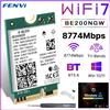 fenvi Fivi BE200 WiFi 7 Card BE200NGW per Bluetooth 5.4 Tri Band 2.4G/5G/6GHz M.2 adattatore di rete Wireless per PC Windows10/11 WiFi6E