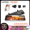 WOLFBOX G840S 12 "IPS Dash Camera 4K retrovisore Dash Cam videoregistratore GPS visione notturna HD Dual Camera Car Dvr Monitor di parcheggio
