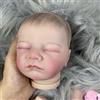 MRB 17 pollici già dipinto in vinile Reborn Doll Parts Charlotte Lifelike Baby Pelle dipinta in 3D con vene visibili e corpo in tessuto