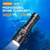 Sofirn SD06 Luce per immersioni subacquee SFT70 Potente 3200lm 21700 Torcia per immersione Interruttore rotante con modalità di blocco 6500K