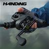 HANDING Mulinello da Baitcasting con Frizione Massima 8KG, 6+1 Cuscinetti a Sfera, Rapporto di Trasmissione 7.2:1, 207G, Mulinello da Pesca Durevole per Pesca in Mare