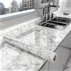 ctzszzmm 40 cm Cucina in marmo Pellicola a prova di olio Stufa Carta da parati autoadesiva impermeabile Controsoffitto Armadietto Ristrutturazione Piastrelle Adesivi murali