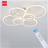 IRALAN Lampadario LED Moderno, Illuminazione per la Casa, Lampadario ad Anello da Soffitto, Illuminazione per Soggiorno e Camera da Letto, Lampada a Sospensione da Soffitto