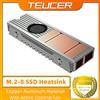 TEUCER M.2-8 2280 SSD dissipatore di calore rame alluminio materiale M.2 radiatore NVME con ventola di raffreddamento e Pad termico in Silicone
