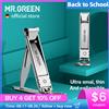 MR.GREEN Tagliaunghie ultrasottili Pieghevole portatile da viaggio Forbici per unghie per unghie Taglierina Strumenti per manicure in acciaio inossidabile