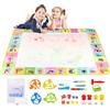 COOLPLAY 100x80 CM Magia Acqua Disegno Zerbino Colorazione Doodle Con Penne Magiche Riutilizzabili Montessori Bordo di Pittura Giocattoli Educativi Regali Per Bambini