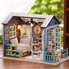 zuuton Kit Fai-da-Te per Casa delle Bambole in Miniatura, Puzzle 3D in Legno con Mobili e Luci LED, Regalo di Compleanno per Amici