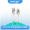 ZoeRax Cavo patch in fibra ottica ZoeRax OM3 (grado del carrier) LC UPC a LC UPC Duplex 3,0 mm 50/125μm 10 Gbps Riser multimodale (LSZH)