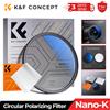 K&F CONCEPT Filtro Polarizzatore Circolare K&F CONCEPT CPL per Obiettivi Fotografici, Ultra Sottile, con Rivestimento Blu, 49mm 52mm 58mm 62mm 67mm 77mm 82mm