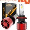 Heyword 2 pezzi faro per auto H4 H7 LED H11 9005 9006 H1 lampadine per auto 390W 129000LM lampada 6000K 12V lampadine per fari a LED