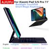 AJIUYU Magic Keyboard Folio per Xiaomi Pad 6 Pad6 Tablet da 11 pollici per MiPad 6 Mi Pad 6 5 Pro Pad5 11' Smart Case con tastiera retroilluminata