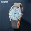 Sugess Orologio da uomo Orologi da polso meccanici automatici ST1721 Movimento luminoso Orologio semplice alla moda Vetro impermeabile S451 Nuovo