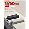 NAIERDI Chiusure elettroniche per armadietti, chiusura magnetica per porte magnetiche per armadietti, chiusura magnetica per armadietti con spinta resistente per aprire, maniglia di ricambio