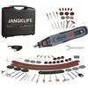 JANGKLIFE 21000 giri/min USB Utensile rotante wireless Dremel Mini punta da trapano Penna per incisione Accessori per trapano a batteria elettrico Set fai da te