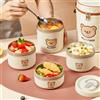 WORTHBUY Contenitore per alimenti termico Bento in acciaio inossidabile 304 sigillato a microonde contenitore per alimenti isolato carino di grande capacità per studenti