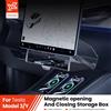 YZ Per Tesla Highland Model 3/Y/YL Juniper 2021-2026, Vassoio Magnetico Sotto Schermo, Scatola di Stoccaggio Nascosta Magnetica, Contenitore Nascosto per Schermo