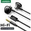 UGREEN Auricolari cablati USB tipo C semi-aperte da 3,5 mm con microfono, auricolari cablati Cuffie stereo HiFi, per la maggior parte con jack da 3,5 mm