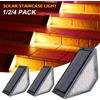 Heinast 1/2/4pcs LED Luce solare per scale 3000K Impermeabile Esterno Giardino Passaggio Cortile Terrazza Guardrail Step Light Paesaggio Luce