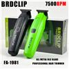 BRDCLIP FA1981 7500RPM Tagliacapelli professionale X 0 Distanza DLC Lama Barbiere 1500mAh Finitura Macchina Salon Tagliacapelli elettrico