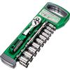 NIUXIANG Set di chiavi a cricchetto da 72 denti e 12 pezzi, impugnatura reversibile a sgancio rapido da 1/4 "-3/8" -1/2 " utilizzata per la manutenzione automobilistica