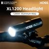 XOSS 200-3000 Lm Luce per bici XL1200 Faro Lampada frontale ricaricabile impermeabile Luce per bicicletta Torcia ultraleggera in alluminio